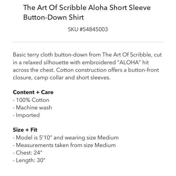 Art of Scribble Aloha Shirt - Picture 4 of 4
